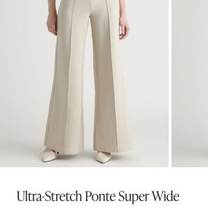 Ultra-Stretch Ponte Super Wide Leg Pant